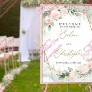 Boho Wedding Welcome Foam Board
