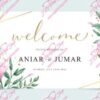 Pink Wedding Welcome Foam Board
